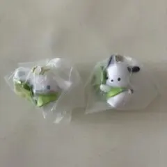 【サンリオ　よつばのクローバーマスコット　シナモロール　ポチャッコ】