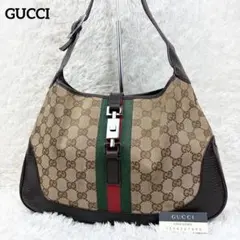 GUCCI グッチ シェリーライン GGキャンバス ジャッキー ショルダーバッグ