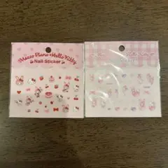 メゾピアノ×ハローキティ ネイルシール エンジェル＆チェリー 2シートセット