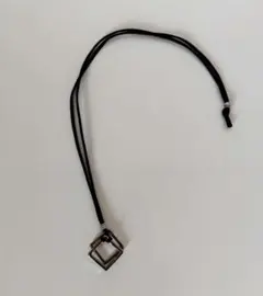 メンズ　アクセサリー　チョーカーネックレス　スクエアリング　シルバー