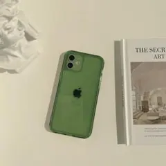 クリアケース＊iPhone11/グリーン