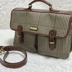 【美品】ポロラルフローレン ビジネスバッグ 2way ショルダー PVC