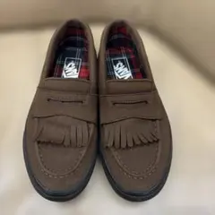 Vans バンズブラウン ローファー　スエード 24.5cm スリッポン