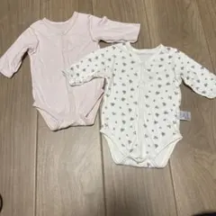 アカチャンホンポ　長袖ボディスーツ 2枚セット