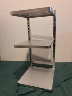 ステンレス ブックタワー 3段ラック【ART OF BLACK】