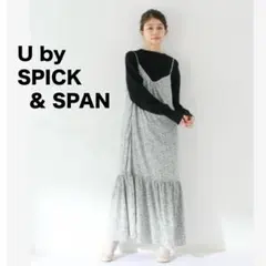 【U by SPICK&SPAN】キャミ ロング ワンピース フレア 小花柄