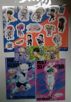 HUNTER×HUNTER 　ブロマイド　ジャンフェス　　ステッカー 6点