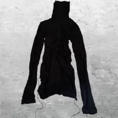 Helmut lang アシンメトリー ジップアップ パーカー ブラック - メルカリ