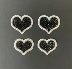 デコパーツ 団扇 デコ文字 デコストーン パーツ ハート うちわ装飾