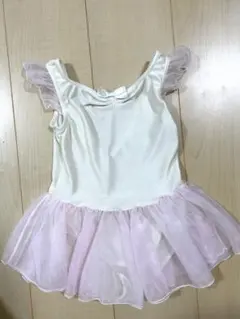 Chacott KIDS レオタード Mサイズ ホワイト ピンクのサムネイル
