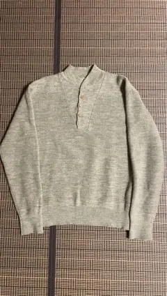 美品 L.L.Bean ヘンリーネック ニット 80s usa製