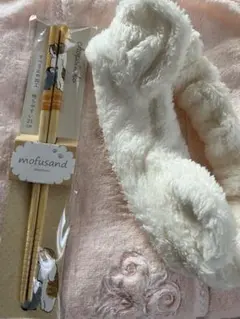 ♡mofusand♡箸+ヘアクリップ2個+ヘアバンドのサムネイル