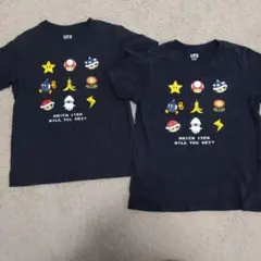 ユニクロ スーパーマリオ Tシャツ 120cm ネイビー 2枚セット