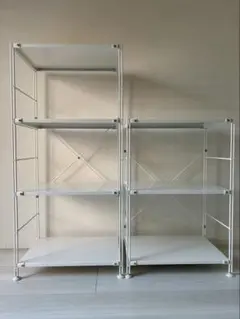 【引取のみ】無印良品スチールシェルフ2点【バラ売可】