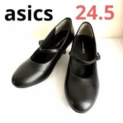 Lady Worker ブラック　ストラップパンプス24.5cm メリージェーン