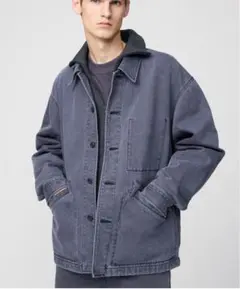 【完売品】UNIQLO U オーバーサイズカラーデニムジャケット　M グレー