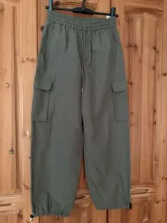 GU カーゴパンツ ワークパンツ　 オリーブ M