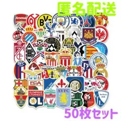 ワールドカップサッカーチームロゴ　50枚セット防水ステッカー匿名配送