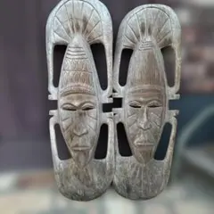木製アフリカンアート 彫刻