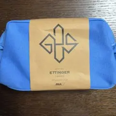 ETTINGER ANAビジネスクラスアメニティ トラベルポーチ 青 未開封品
