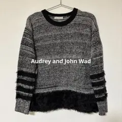 美品★【Audrey and John Wad】クルーネックニットプルオーバー