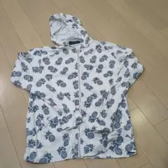 SHIPS/ET BLUE パイナップル柄パーカー