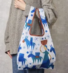 ★新品未使用★KALDI オリジナルエコバッグ ブルー　非売品　ノベルティ