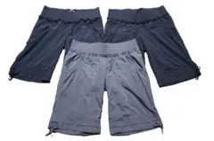 adidas アディダス　レディスハーフ丈パンツ3本セット ブラックとカーキ