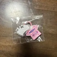 メゾピアノ Tシャツめじるしチャーム A ピンク×ハート柄