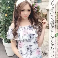 michellMacaron 花柄 オフショル トップス XSサイズのサムネイル