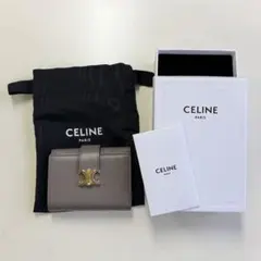 CELINEセリーヌ ファインストラップウ オレット ニノ三つ折財布のサムネイル
