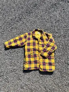 Couspillon イエローチェックネルシャツ