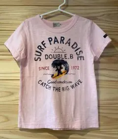 ダブルビー Tシャツ 120 サーフィン SURF ピンク