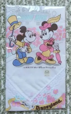 超レトロ！1980年代　Disneyland ミッキー ミニー ハンカチ 超レトロ！1980年代 Disneyland ミッキー ミニー ハンカチ - メルカリ