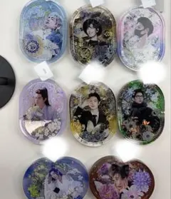 肖戦 非常に手の込んだ手帳特殊加工テープを貼り重ねた、レジンの置物　8点セット❣️