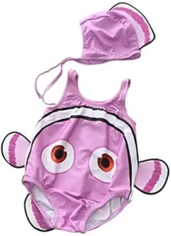 大人気❣️ 水着 キッズ ベビー水着 2点セットキャップ