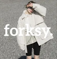 【forksy.】2wayビックポケットミリタリーワークジャケット