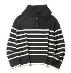 ZARA ストライプ ポロニット M