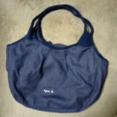 良品‼️agnis b. ネイビー トートバッグ