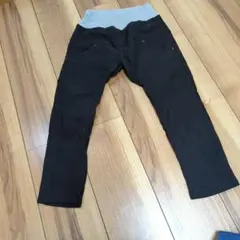 オフィシャルチーム　ストレッチ暖かい裏生地 サルエルパンツ　120 黒