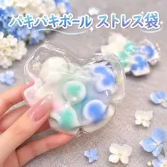 【限定２個】　パキパキボール　ストレス袋　ミニサイズ　１袋　スクイーズ　②