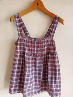 Abercrombie ノースリーブ チェック柄 トップス Mサイズのサムネイル