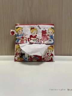 ♥︎ハンドメイド♥︎松山敦子さん生地使用パッチワークBIGバニティポーチ⚠️シワ有り‼️ ♥︎ハンドメイド♥︎松山敦子さん生地使用 パッチワークBIGバニティ