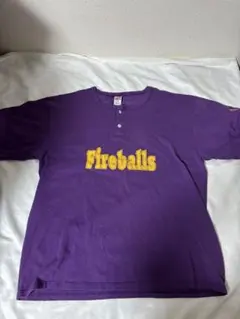 90s USA製 SOFFE SHIRTS サイズXL ヘンリーネック 両面 紫