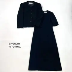 美品 ジバンシィ ハイフォーマル ブラックフォーマル ワンピース 10 L 黒