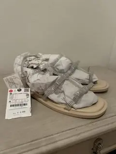 ✴︎新品4590円✴︎ZARA ザラ ストラップビジューサンダル 36