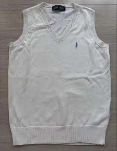 イーストボーイ EASTBOY 白 ホワイト ニットベスト スクールベスト