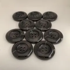 黒のボタン 直径3cm 10個セット
