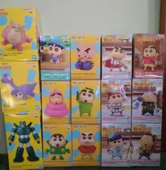 【クレヨンしんちゃん】プライズフィギュア まとめ売り 15個セット