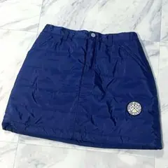 TIGORAゴルフ ネイビー 中綿キルティング スカート サイズL 防寒
